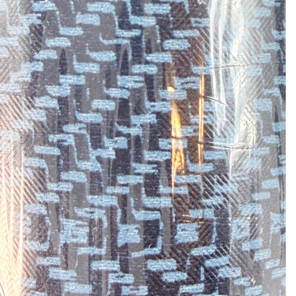 Bella Lux Luxe Heavy Weight Gift Wrap Navy Blue Herringbone 30